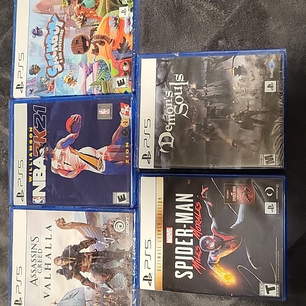 PS5 Games - Assassin's Creed, NBA2K21, Sackboy, Spider-Man and Demon's Souls
